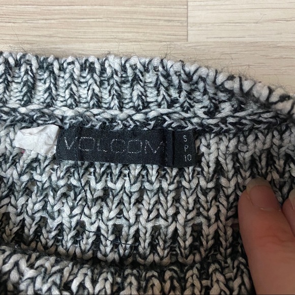 Volcom Black White Knit Sweater - Picture 3 of 4